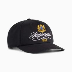 Czapka z daszkiem unisex Puma REPRESENT czarna 02660001. Czarne czapki z daszkiem damskie Puma, bez wzorów. Za 156.99 zł.