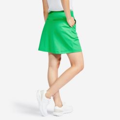 Spódnica ze spodenkami do golfa Inesis WW 500. Zielone spódnice damskie INESIS, na co dzień, na lato, m, bez wzorów, z bawełny, eleganckie. Za 79.99 zł.