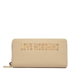 Portfel LOVE MOSCHINO. Brązowe portfele damskie Love Moschino, bez wzorów. Za 439.99 zł.