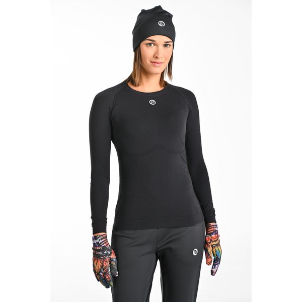 Koszulka z długim rękawem do biegania damska Nessi Sportswear Longsleeve Ultra. Czarne koszulki sportowe damskie NESSI SPORTSWEAR, m, bez wzorów, bez ramiączek, do biegania. W wyprzedaży za 239.90 zł.