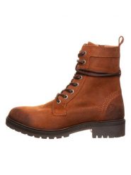 TRAVELIN' Skórzane botki w kolorze jasnobrązowym rozmiar: 38. Brązowe botki damskie Travelin', z okrągłym noskiem, bez obcasa, bez zapięcia. Za 346.99 zł.