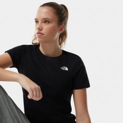 T-Shirt Simple Dome. Czarne t-shirty damskie The North Face, xs, bez wzorów, bez kołnierzyka. Za 99.99 zł.