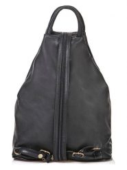 Florence Bags Skórzany plecak "Stax" w kolorze czarnym - 31 x 24 x 12 cm rozmiar: onesize. Czarne plecaki Florence Bags, bez wzorów, z materiału. Za 275.40 zł.