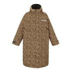 Wodoodporny, Dwustronny Szlafrok Unisex Dla Dorosłych W Panterkę. Czarne szlafroki damskie Regatta, bez wzorów, z materiału, z kapturem. Za 369.99 zł.
