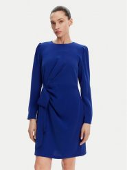 DKNY Sukienka koktajlowa DD4JGD35 Niebieski Regular Fit. Niebieskie sukienki damskie DKNY, bez wzorów, z syntetyku, wizytowe, bez ramiączek. Za 409.99 zł.