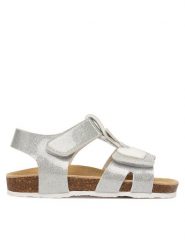 Primigi Sandały 1433300 Srebrny. Szare sandały dziewczęce Primigi, ze skóry, bez obcasa, bez zapięcia. Za 189.99 zł.