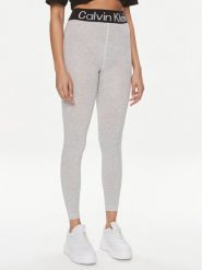 Calvin Klein Legginsy 701226027 Szary Slim Fit. Szare legginsy damskie Calvin Klein, s, bez wzorów, z bawełny. Za 79.99 zł.