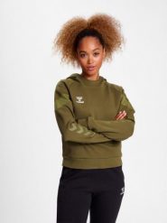 Sweatshirt bluza z kapturem dla kobiet Hummel Travel. Zielone bluzy damskie Hummel, na wiosnę, xl, bez wzorów, z bawełny, z kapturem. Za 186.05 zł.