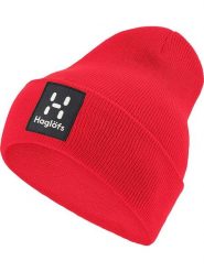 Haglöfs Czapka beanie "Aze" w kolorze czerwonym rozmiar: onesize. Czerwone czapki damskie Haglöfs, bez wzorów, ze splotem. Za 92.21 zł.