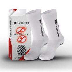 Skarpetki Tape Design Allround Superlight. Białe skarpetki damskie TAPEDESIGN, z aplikacjami, z bawełny. Za 136.90 zł.