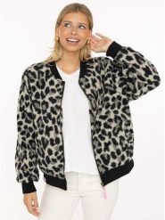 Zwillingsherz Kurtka "Classic Leo" w kolorze szaro-czarnym rozmiar: XL. Czarne kurtki damskie Zwillingsherz, xl, bez wzorów, bez kaptura. Za 310.38 zł.