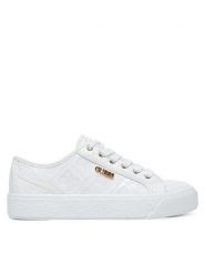 Guess Sneakersy FLTJLV FAL12 Biały. Białe obuwie sportowe damskie Guess, ze skóry, bez zapięcia. Za 389.99 zł.