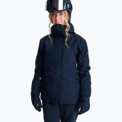 Kurtka snowboardowa damska ROXY Gore-Tex Stormday. Czarne kurtki damskie Roxy, na zimę, l, bez wzorów, z gore-texu, bez kaptura. Za 1,644.55 zł.