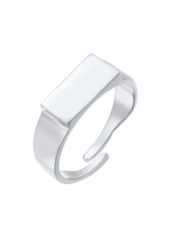 Elli Damski Sygnet Geo otwarty regulowany wykonany ze srebra próby 925 Sterling Silver Pierścionki 1 ct. Szare pierścionki damskie Elli, srebrne. Za 248.99 zł.