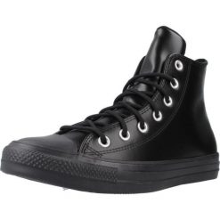 Buty CONVERSE CHUCK TAYLOR ALL STAR LEATHER Czarny. Czarne obuwie sportowe casual damskie Converse, ze skóry. Za 276.99 zł.