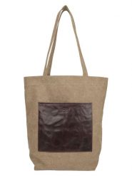 SPARWELL Shopper bag w kolorze beżowym rozmiar: onesize. Brązowe shopper bag SPARWELL, bez wzorów, z materiału, na ramię, bez dodatków. Za 86.99 zł.
