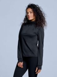 Bluza narciarska - Damskie - Arctic 2.0 - Czarny. Czarne bluzy damskie POEDERBAAS, na zimę, l, bez wzorów, z elastanu, bez kaptura. Za 177.72 zł.