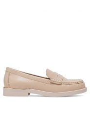 Gino Rossi Lordsy LUISA-112989 Beżowy. Brązowe półbuty damskie Gino Rossi, bez wzorów, ze skóry, bez obcasa, bez zapięcia. Za 259.99 zł.