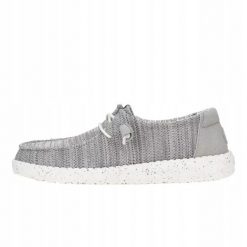 HEYDUDE Damskie Mokasyny Wendy Stretch Sox. Szare mokasyny damskie Hey dude, z materiału, bez obcasa. Za 259.00 zł.