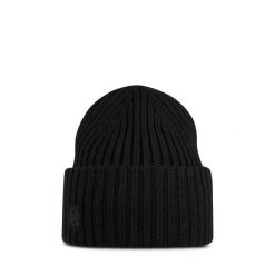 Czapka zimowa Buff Knitted Erviny. Czarne czapki damskie Buff, na zimę, bez wzorów, z materiału. Za 209.65 zł.