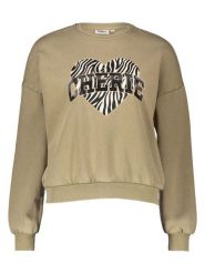 ONLY Bluza w kolorze beżowym rozmiar: S. Brązowe bluzy damskie Only, s, bez wzorów, z bawełny, bez kaptura. Za 93.07 zł.