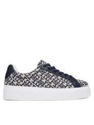 Tommy Hilfiger Sneakersy Chic Platform Monogram FW0FW09398 Beżowy. Brązowe obuwie sportowe damskie Tommy Hilfiger, z materiału, bez zapięcia, Adidas Advantage. Za 489.99 zł.