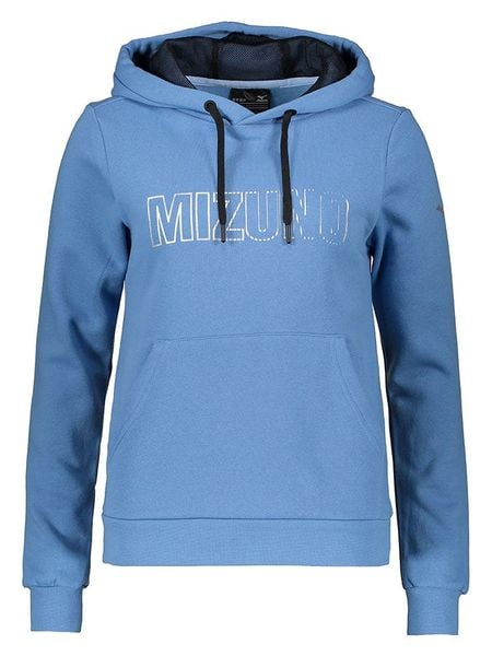 Mizuno Bluza w kolorze niebieskim rozmiar: S. Niebieskie bluzy damskie Mizuno, s, bez wzorów, z kapturem. Za 78.84 zł.