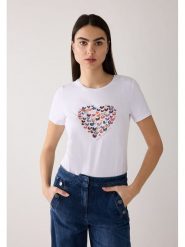 More & More Koszulka w kolorze białym rozmiar: 38. Białe bluzki damskie More & More, bez wzorów, bez kołnierzyka, bez ramiączek. Za 140.53 zł.