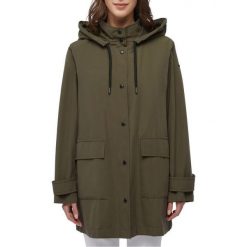 Kurtka GEOX W ILDE PARKA Zielony. Zielone parki damskie Geox, z tkaniny, bez kaptura. Za 504.99 zł.