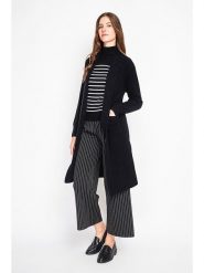 ASSUILI Kardigan w kolorze czarnym rozmiar: 36. Czarne kardigany damskie Assuili, bez wzorów, ze splotem. Za 173.99 zł.