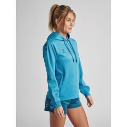 Bluza do piłki ręcznej damska Hummel Core XK z kapturem. Niebieskie bluzy damskie Hummel, s, bez wzorów, z kapturem. Za 191.00 zł.