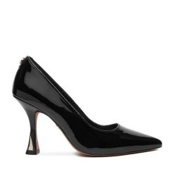 Szpilki Nine West. Czarne szpilki damskie Nine West, bez wzorów, bez obcasa, na szpilce, bez zapięcia. Za 249.99 zł.