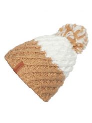 Protest Czapka "Hiker 21" w kolorze biało-beżowym rozmiar: 55 cm. Brązowe czapki damskie Protest, bez wzorów, ze splotem. Za 57.33 zł.
