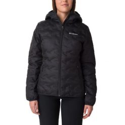 Kurtka sportowa damska Delta Ridge II Down Hooded Jacket. Czarne kurtki sportowe damskie Columbia, l, bez wzorów, z materiału, bez kaptura. Za 599.99 zł.