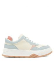 Jenny Fairy Sneakersy DINKY WS6016-01 Niebieski. Niebieskie obuwie sportowe damskie Jenny Fairy, ze skóry, bez zapięcia. Za 127.99 zł.