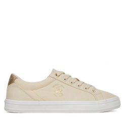 Tenisówki Beverly Hills Polo Club. Brązowe trampki damskie Beverly Hills Polo Club, bez wzorów, bez zapięcia. Za 149.99 zł.