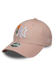 New Era Czapka z daszkiem New York Yankees Womens MLB 9FORTY 60667503 Różowy. Czerwone czapki z daszkiem damskie New Era, bez wzorów, z bawełny. Za 129.99 zł.
