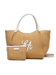 Emporio Armani Torebka EW001009 AF25819 M1335 Brązowy. Brązowe torebki klasyczne damskie Emporio Armani, ze skóry, bez dodatków. Za 1,619.00 zł.