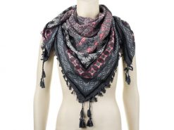 Duża Ludowa Chusta Z Frędzlami Modna Folk Wzory Apaszka Da-33E. Chusty damskie na jesień, bez wzorów. Za 38.99 zł.