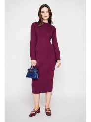 C& Jo Sukienka dzianinowa w kolorze bordowym rozmiar: 38. Czerwone sukienki damskie C& Jo, bez wzorów, z dzianiny, klasyczne, bez ramiączek. Za 148.26 zł.