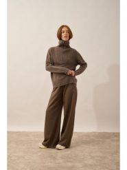 Just Cashmere Kaszmirowy sweter "Akar" w kolorze szarobrązowym rozmiar: XXL. Brązowe swetry klasyczne damskie Just Cashmere, xxl, z kaszmiru, bez kołnierzyka. Za 1,087.99 zł.