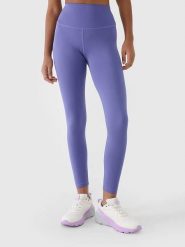4F Legginsy funkcyjne w kolorze fioletowym rozmiar: XL. Różowe legginsy damskie 4F, xl, bez wzorów, z materiału, na fitness i siłownię. Za 88.02 zł.