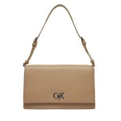 Torebka Calvin Klein. Brązowe torebki klasyczne damskie Calvin Klein, bez dodatków. Za 309.99 zł.