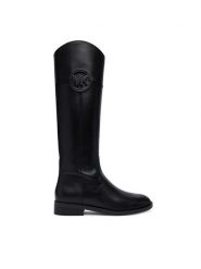 MICHAEL Michael Kors Kozaki Kimme 40F6KMFB5L Czarny. Czarne kozaki damskie MICHAEL Michael Kors, ze skóry, bez obcasa, na płaskiej podeszwie, bez zapięcia. Za 1,239.00 zł.