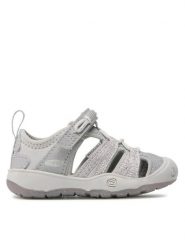 Keen Sandały Moxie Sandal 1018367 Srebrny. Szare sandały dziewczęce Keen, z materiału, bez obcasa, bez zapięcia. Za 149.99 zł.