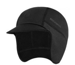 Zimowa czapka sportowa unisex Rockbros YPP043. Czarne czapki damskie ROCKBROS, na zimę, bez wzorów, z materiału. Za 29.00 zł.