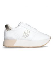 Liu Jo Sneakersy w kolorze złoto-białym rozmiar: 37. Białe obuwie sportowe damskie Liu Jo, z materiału, bez zapięcia. Za 328.65 zł.