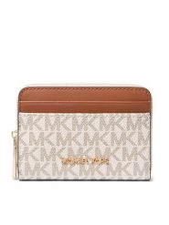 MICHAEL Michael Kors Portfel 32T4GJ6Z5B Beżowy. Brązowe portfele damskie MICHAEL Michael Kors, bez wzorów, ze skóry. Za 360.99 zł.