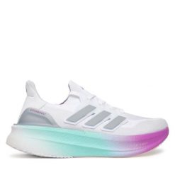 Buty do biegania adidas. Białe obuwie sportowe damskie Adidas, bez zapięcia, do biegania. Za 799.99 zł.