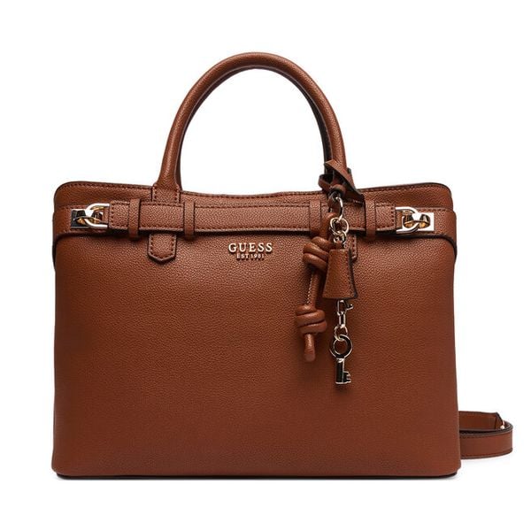 Torebka Guess. Brązowe torebki klasyczne damskie Guess, bez dodatków. Za 469.99 zł.